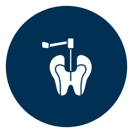 Tooth with endodontic tool