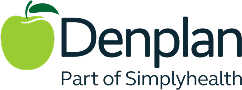 Denplan logo featuring apple graphic